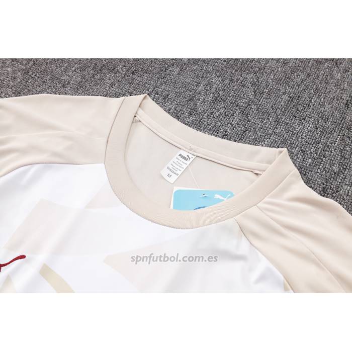 Chandal del Manchester City Manga Corta 2024-2025 Amarillo - Pantalon Corto